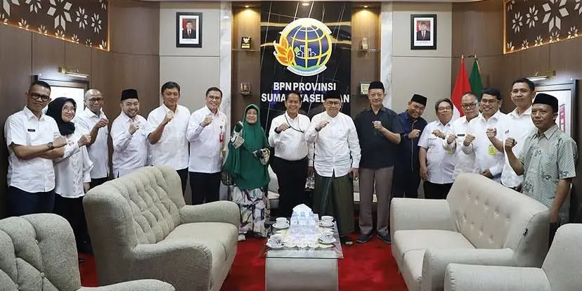 BPN Sumsel dan PWNU Sepakati Percepatan Sertifikasi Puluhan Hektare Aset dan Tanah Wakaf di 17 Kabupaten/Kota
