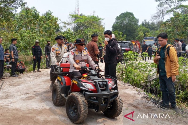 Kapolda Kalteng Uji ATV untuk Percepat Pemadaman Karhutla di Petuk Katimpun, Gambut Jadi Pertimbangan