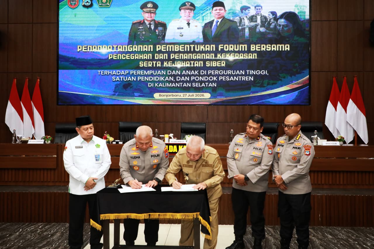 Pemprov Kalsel Gandeng Polda dan 21 Kampus Bentuk Satgas Perlindungan Perempuan dan Anak, Target Sekolah hingga Ponpes