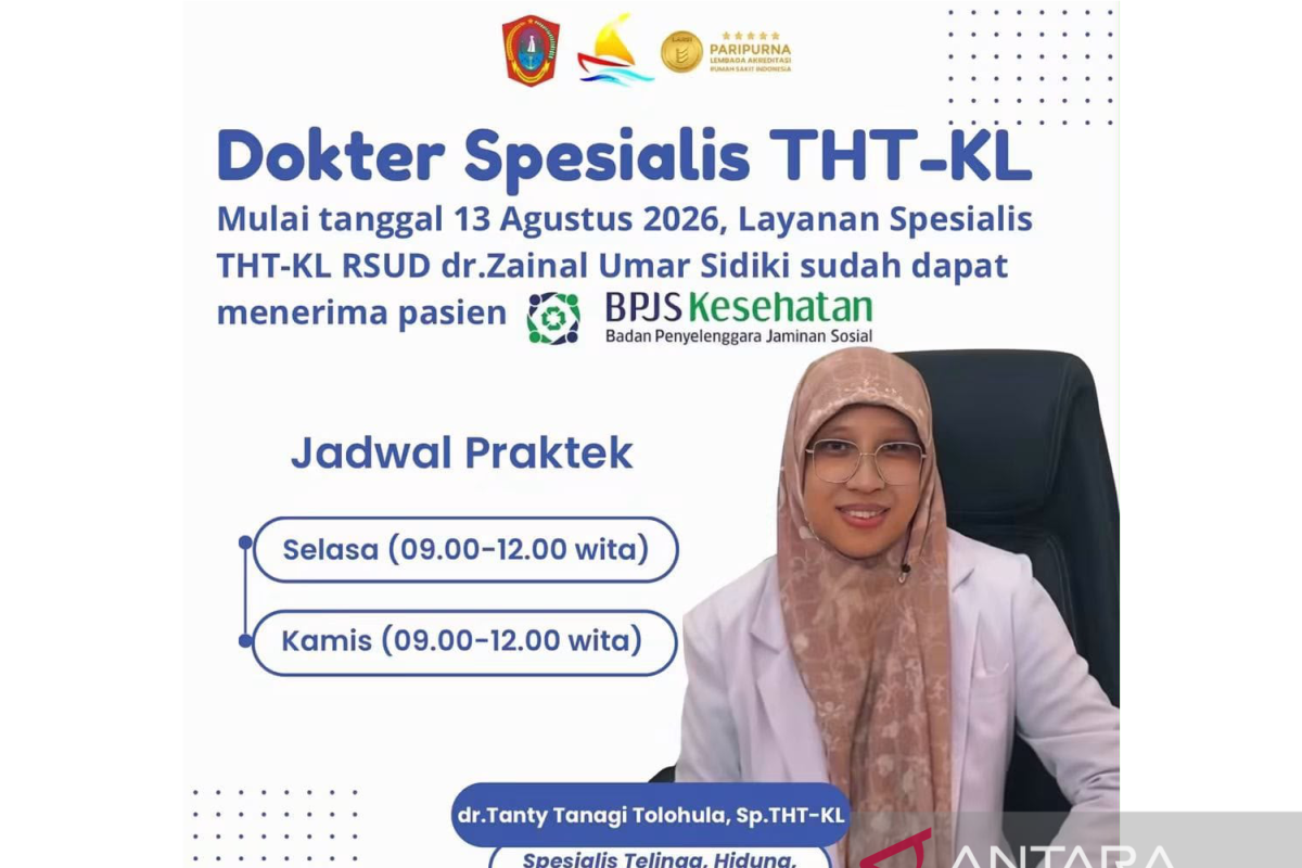 RSUD ZUS Gorontalo Utara Buka Layanan Poliklinik THT-KL untuk Pasien BPJS Kesehatan Mulai 13 Agustus