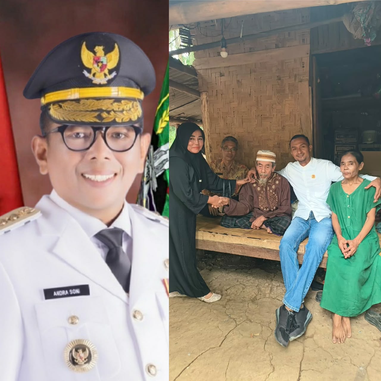 Gubernur Banten Andra Soni Salurkan Sembako dan Bantuan Rehab Rumah Rp 20 Juta untuk Madhali yang Viral Alami Kelaparan di Lebak
