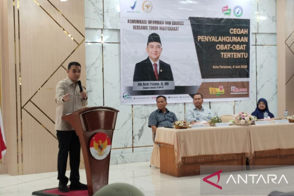 Anggota Komisi IX DPR dan BPOM Edukasi Warga Pariaman soal Bahaya Penyalahgunaan Obat, Wali Kota Dukung Sosialisasi