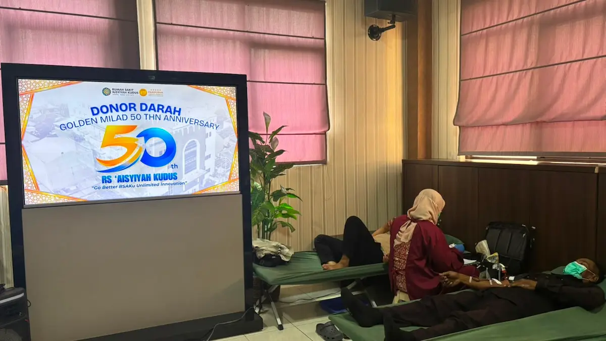 Milad ke-50 RS ‘Aisyiyah Kudus, Aksi Donor Darah Kumpulkan 120 Kantong Darah dari Pegawai hingga Warga