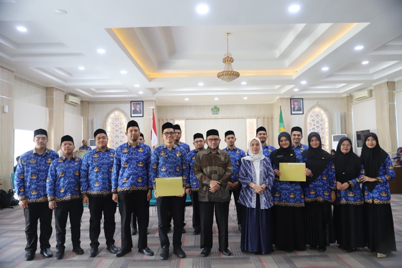 668 CPNS Kemenag Aceh Resmi Dilantik Jadi PNS, Nasaruddin Umar Pimpin Sumpah dari Jakarta