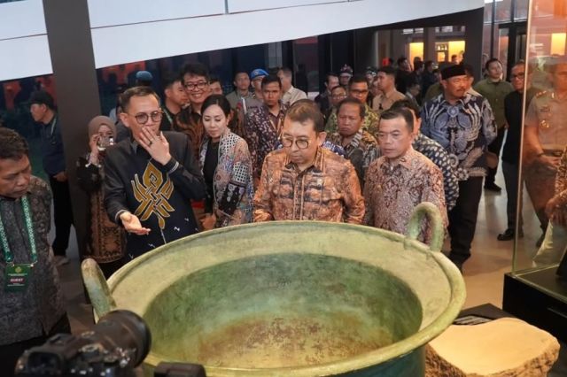 Menteri Kebudayaan Fadli Zon Resmikan Museum Sriwijaya Dharmakirti di Muaro Jambi, Klaim Terbesar di Indonesia
