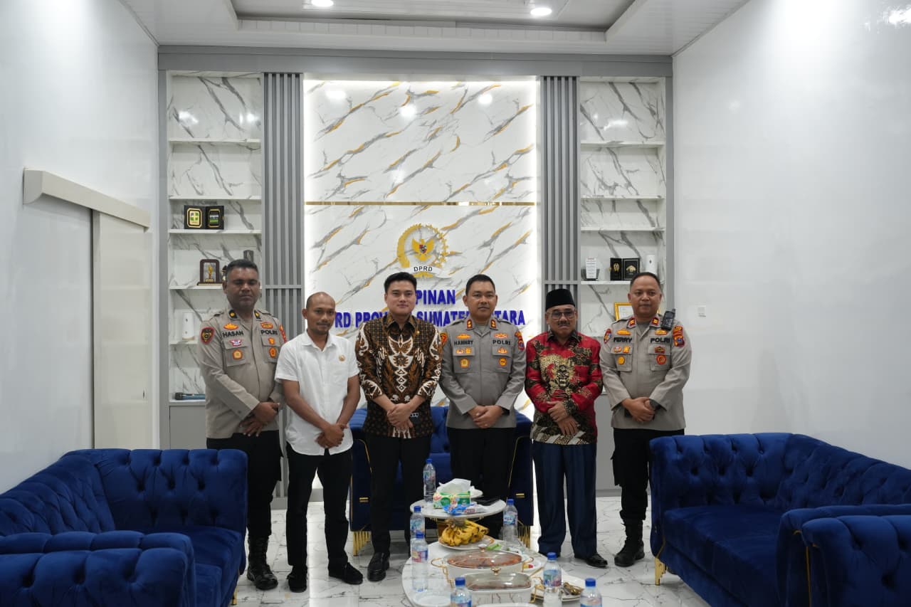 Kapolres Langkat Silaturahmi ke Pimpinan DPRD Sumut Ricky Anthony, Perkuat Sinergitas Kamtibmas