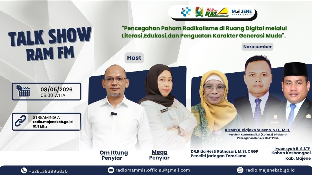Densus 88 dan Peneliti Bedah Bahaya Radikalisme Digital di Majene