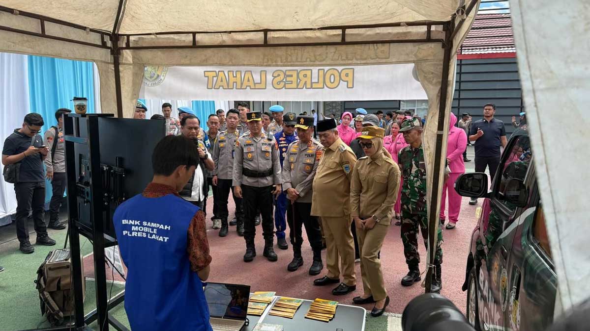 Kapolda Sumsel Resmikan Bank Sampah Mobile di Lahat, Sampah Rumah Tangga Bisa Ditukar Saldo Tabungan