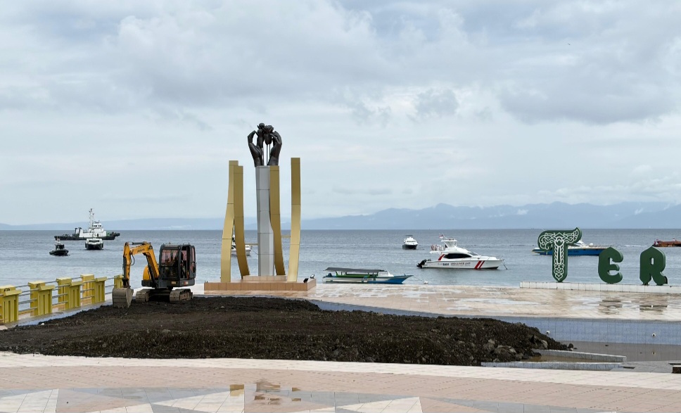 Kolam Landmark Ternate Ditutup Sementara untuk Persiapan JKPI 2026, Area Venue Diperluas