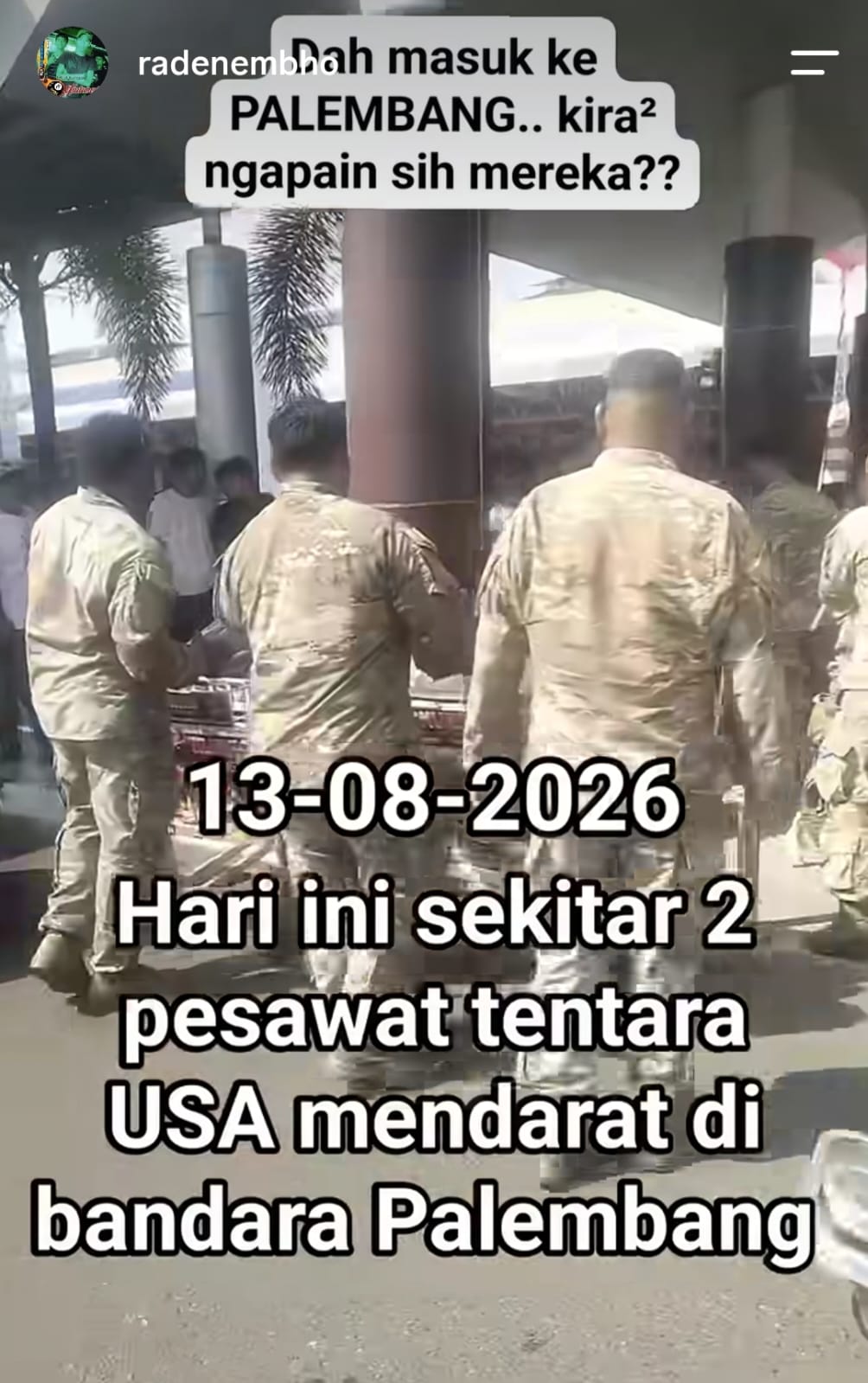 Tentara Amerika Tiba di Palembang Buat Latihan Super Garuda Shield 2026, Bandara Pastikan Bukan Operasi Perang