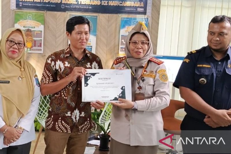 UMKM Bangka Belitung Tembus Pasar Inggris, Karantina Babel Dampingi Ekspor 122 Kilogram Daun Bambu Kering