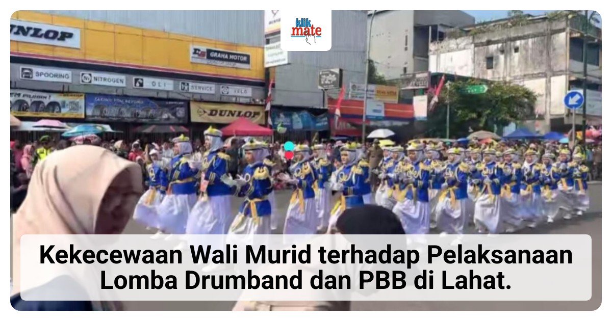 Wali Murid di Lahat Kecewa Area Tampil Lomba Drumband Dipersempit, Minta Jadwal Tidak Digabung Satu Hari