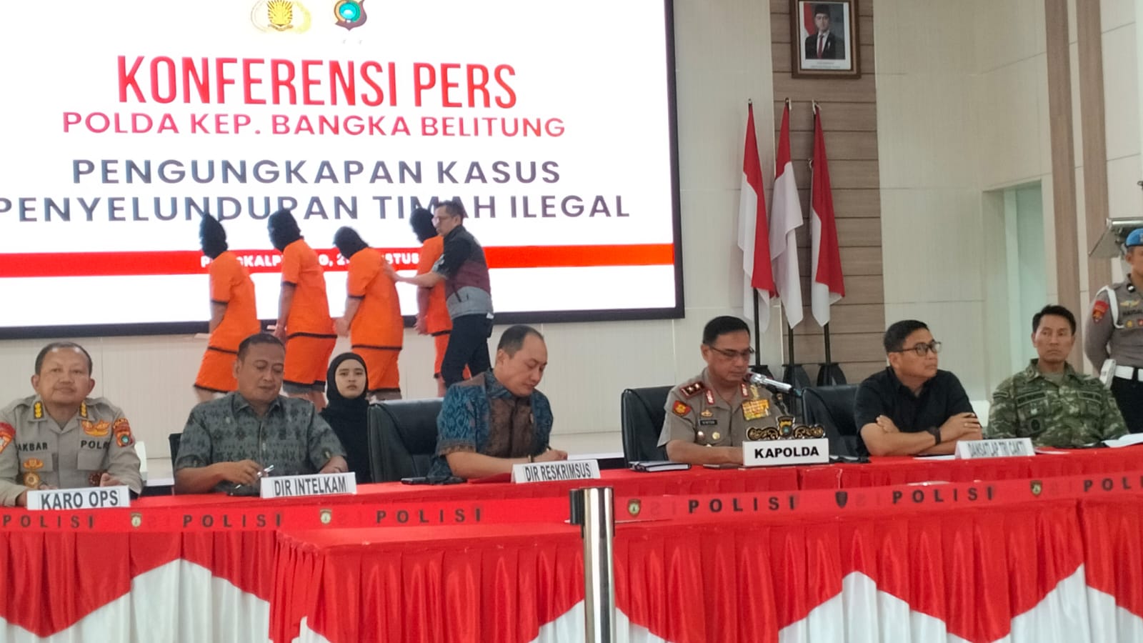 Polisi Bongkar 4 Jaringan Penyelundupan Timah di Bangka Belitung, 90 Ton Pasir Timah Disita dan 11 Tersangka Dibekuk