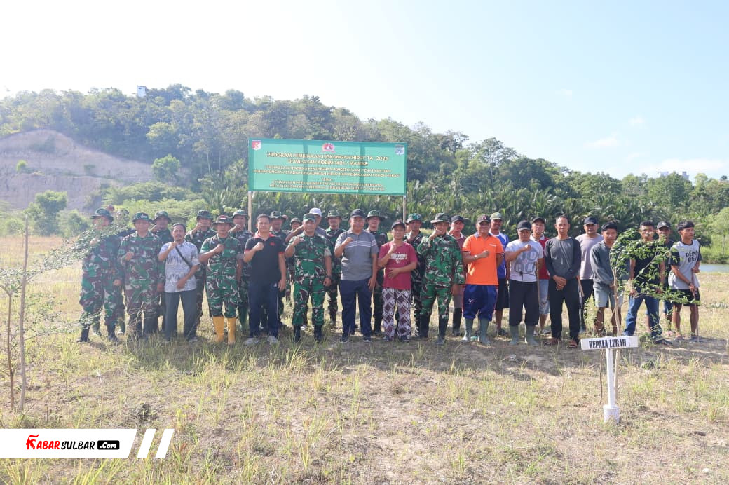 Kodim 1401/Majene Tanam 150 Pohon Keras di Banggae Timur, Upaya Mitigasi Bencana dan Cegah Longsor