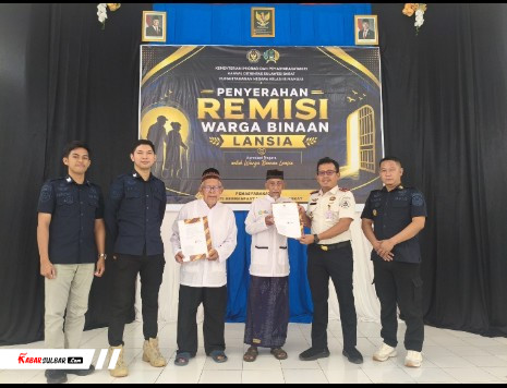 Dua Warga Binaan Lansia Rutan Mamuju Dapat Remisi, Masa Pidana Dipotong 1 dan 3 Bulan