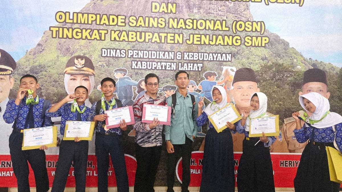 9 Gelar O2SN Kabupaten Lahat Diborong Kontingen SMPN 3, dari Panjat Tebing hingga Pencak Silat
