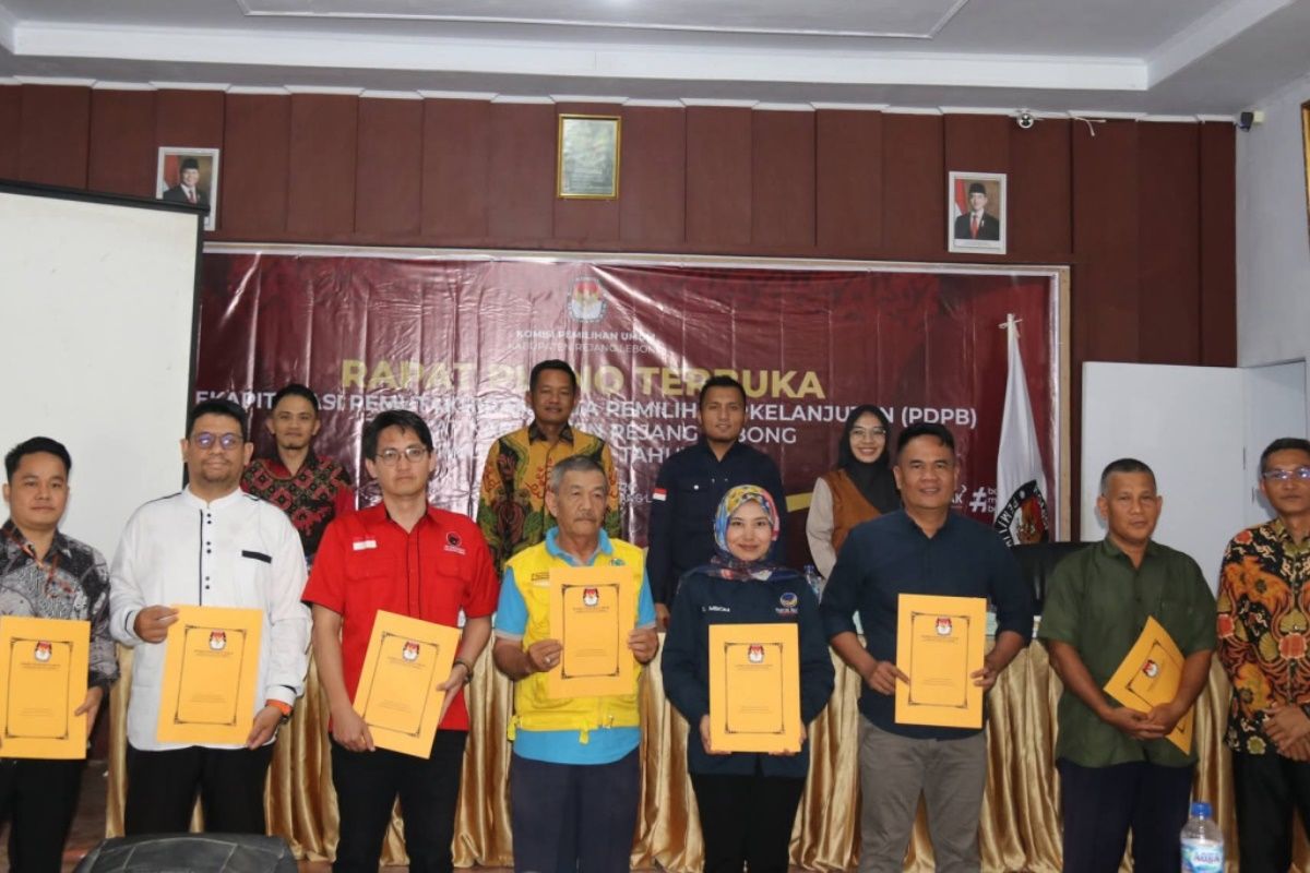 KPU Rejang Lebong Rampungkan Pemutakhiran Data Pemilih, Jumlah Berkurang 599 Orang