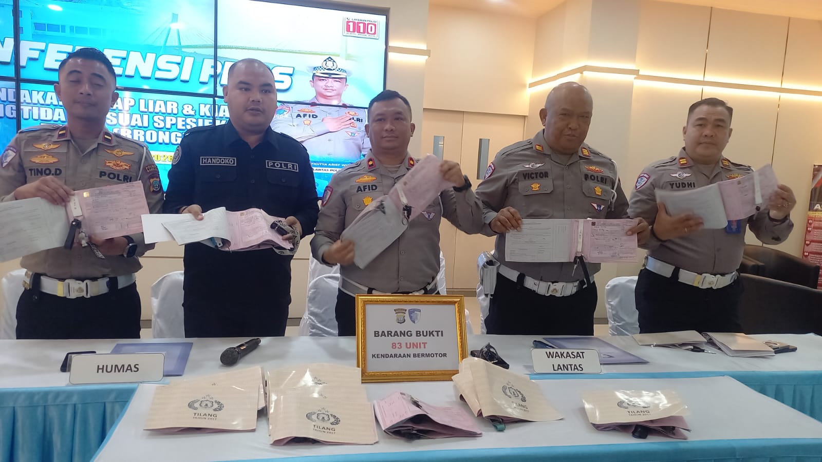 Polresta Barelang Amankan 83 Motor di Batam saat Razia Balap Liar dan Knalpot Brong, Puluhan Pengendara Kena Tilang