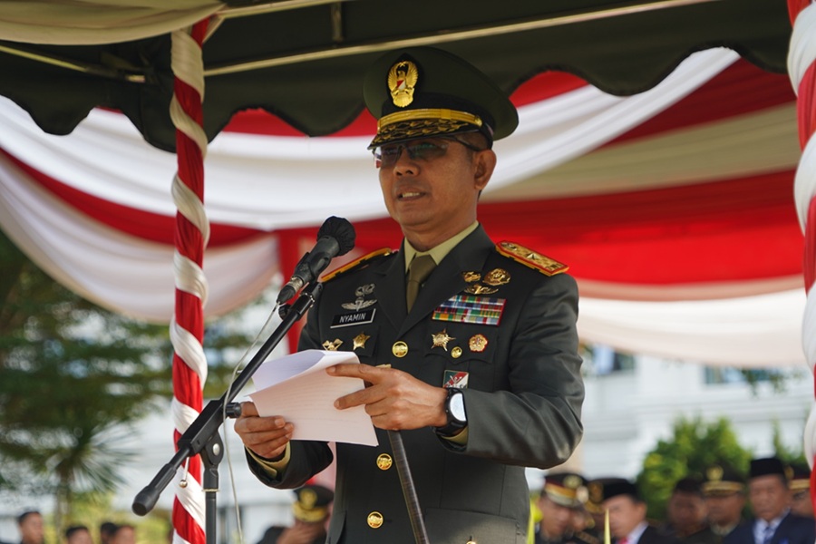 Brigjen TNI Nyamin Pimpin Upacara Hari Lahir Pancasila di Jambi, Sampaikan Pesan BPIP soal Disrupsi Digital dan Persatuan Bangsa