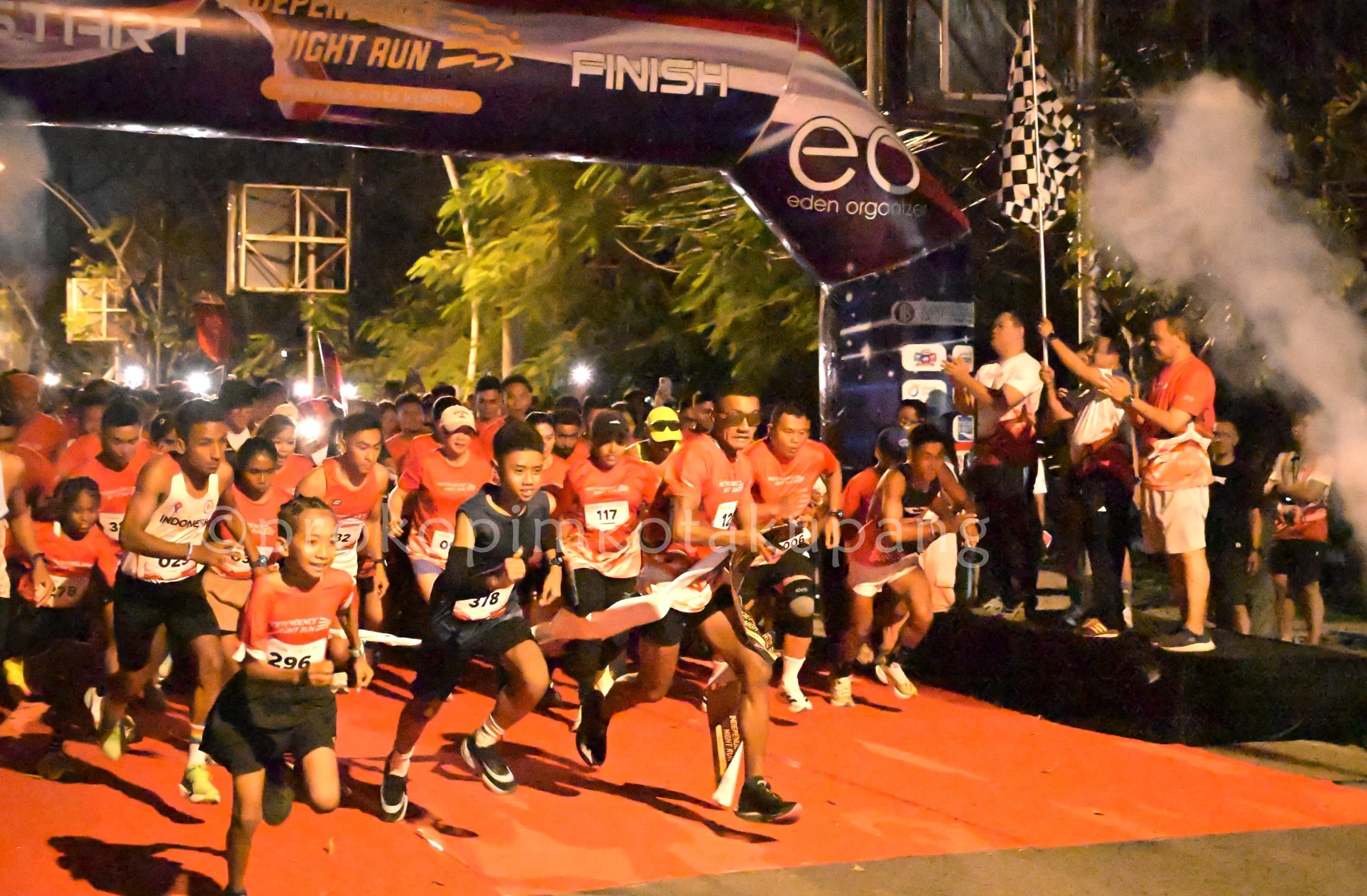 Independence Night Run Season II di Kupang Diikuti 535 Pelari, Meningkat Drastis dari Tahun Pertama