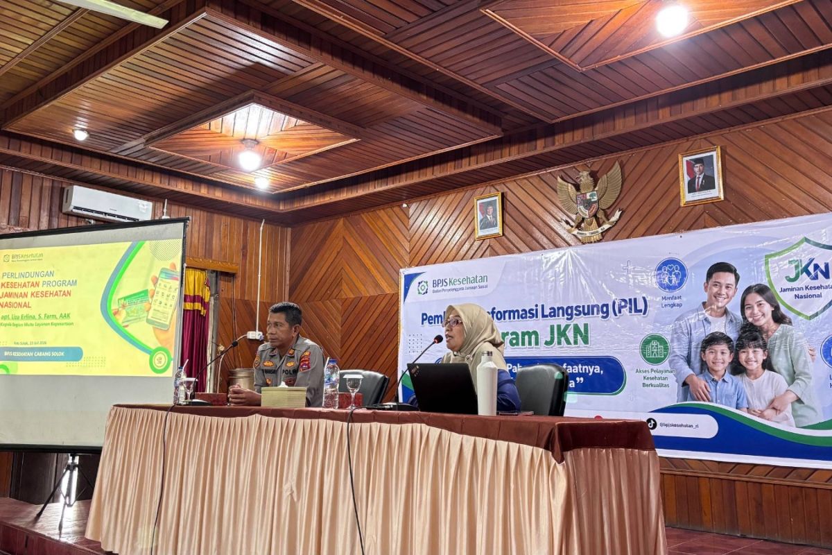 BPJS Kesehatan Cabang Solok Edukasi Personel Polres Kota Solok soal Manfaat dan Mekanisme Program JKN