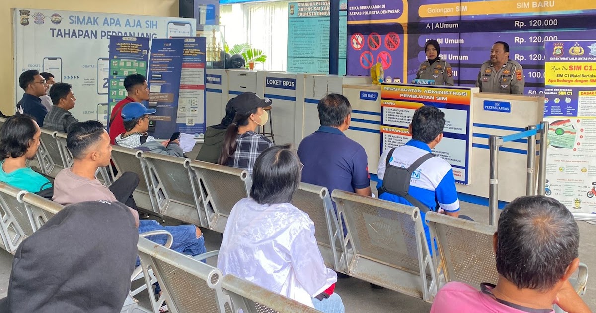 Satpas SIM Polresta Denpasar Terapkan Pelayanan Humanis, Pemohon Tak Lagi Bingung Urus Perpanjangan SIM