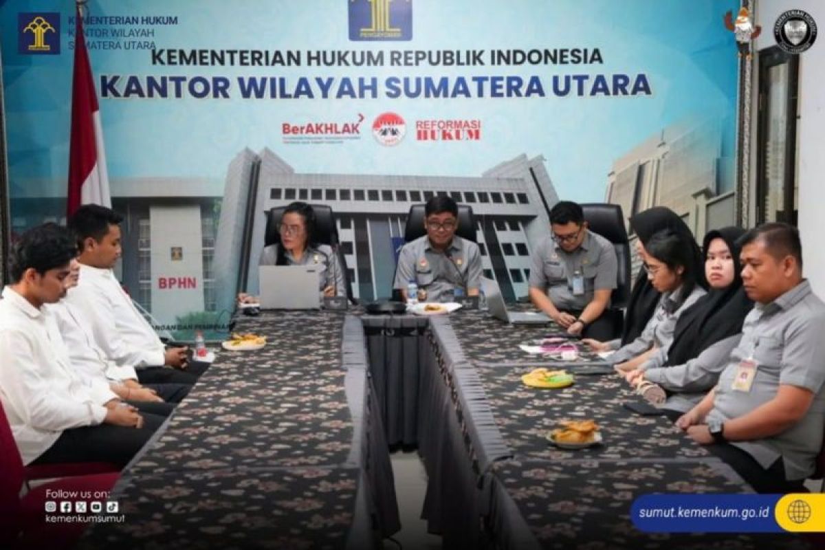Kanwil Kemenkum Sumut Gelar Rapat Tindak Lanjut Anev Perda 2025, Enam Pemda Sampaikan Capaian