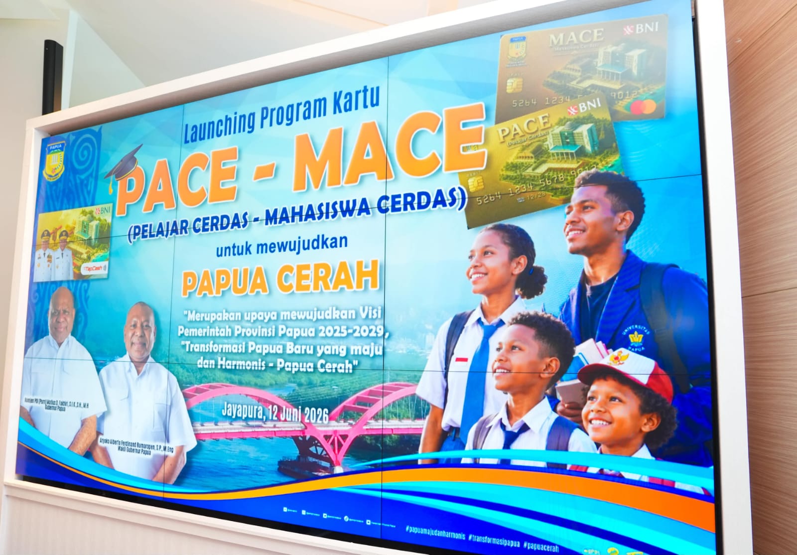 Pemprov Papua Luncurkan Kartu Pace Mace, Buka Seleksi 1.000 Beasiswa Mahasiswa via Portal Digital