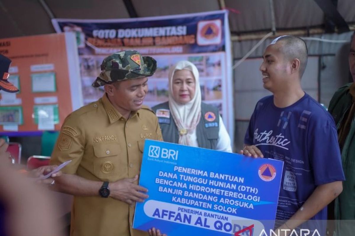 Pemkab Solok Salurkan Bantuan Pascagalodo Arosuka, Libatkan BRI dan OPD Setempat