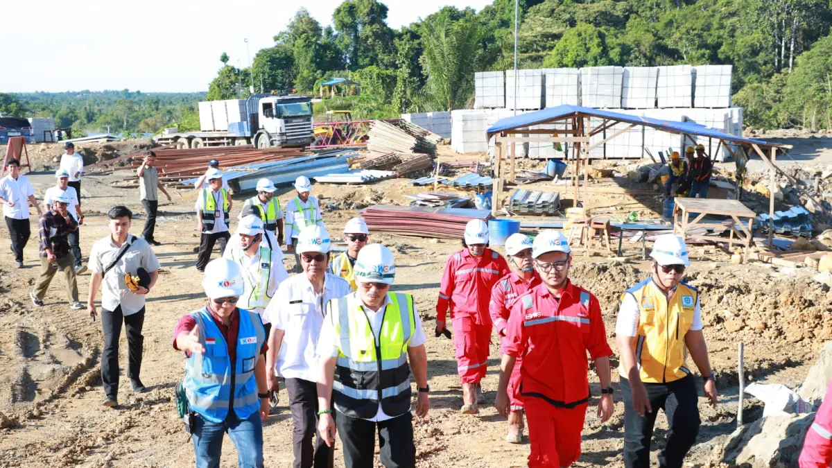 Wagub Kaltara Tinjau Langsung Progres SMA Unggul Garuda di Tanjung Selor, Target Beroperasi Juli 2025