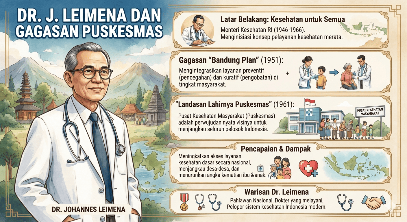 Kisah Dr. Johannes Leimena, Menteri Kesehatan Asal Maluku yang Mencetuskan Ribuan Puskesmas di Indonesia