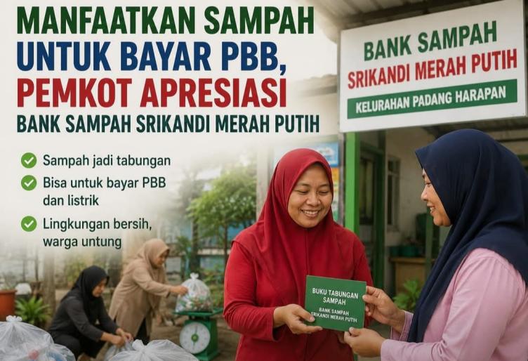 Bank Sampah Srikandi Merah Putih di Bengkulu Bayarkan PBB Warga Lewat Tabungan Sampah, Saldo Capai Rp750 Ribu