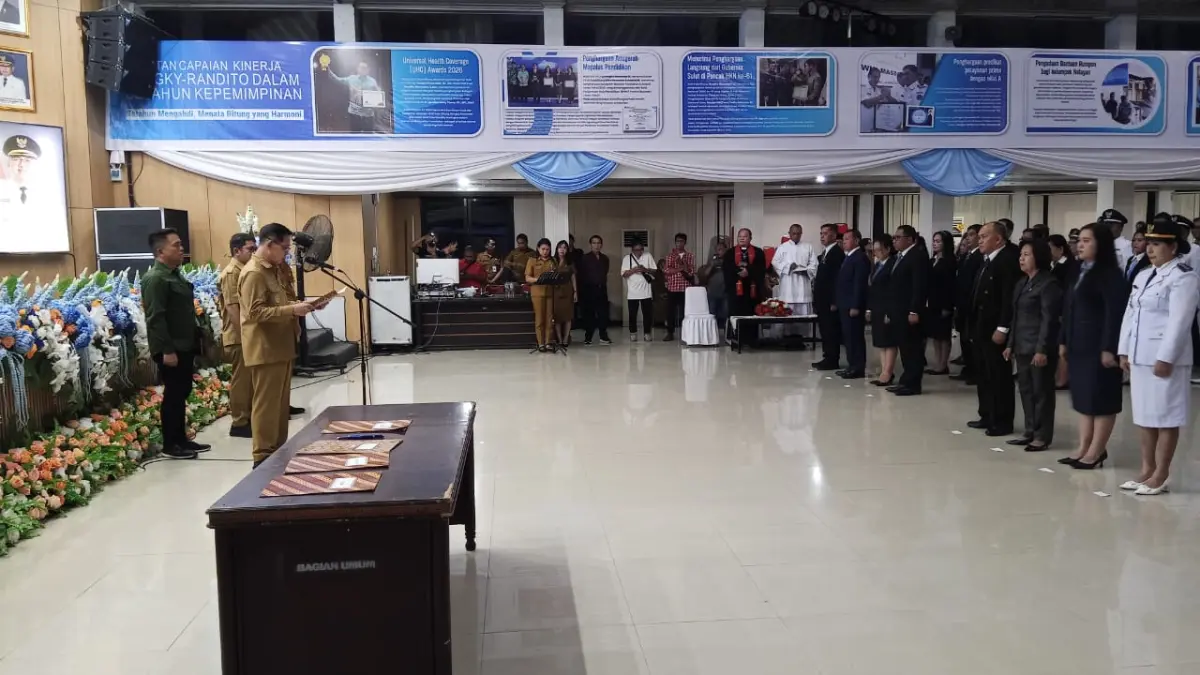 Pemkot Bitung Lantik 43 Pejabat Baru, Ini Daftar Nama Pimpinan Tinggi Pratama hingga Pengawas