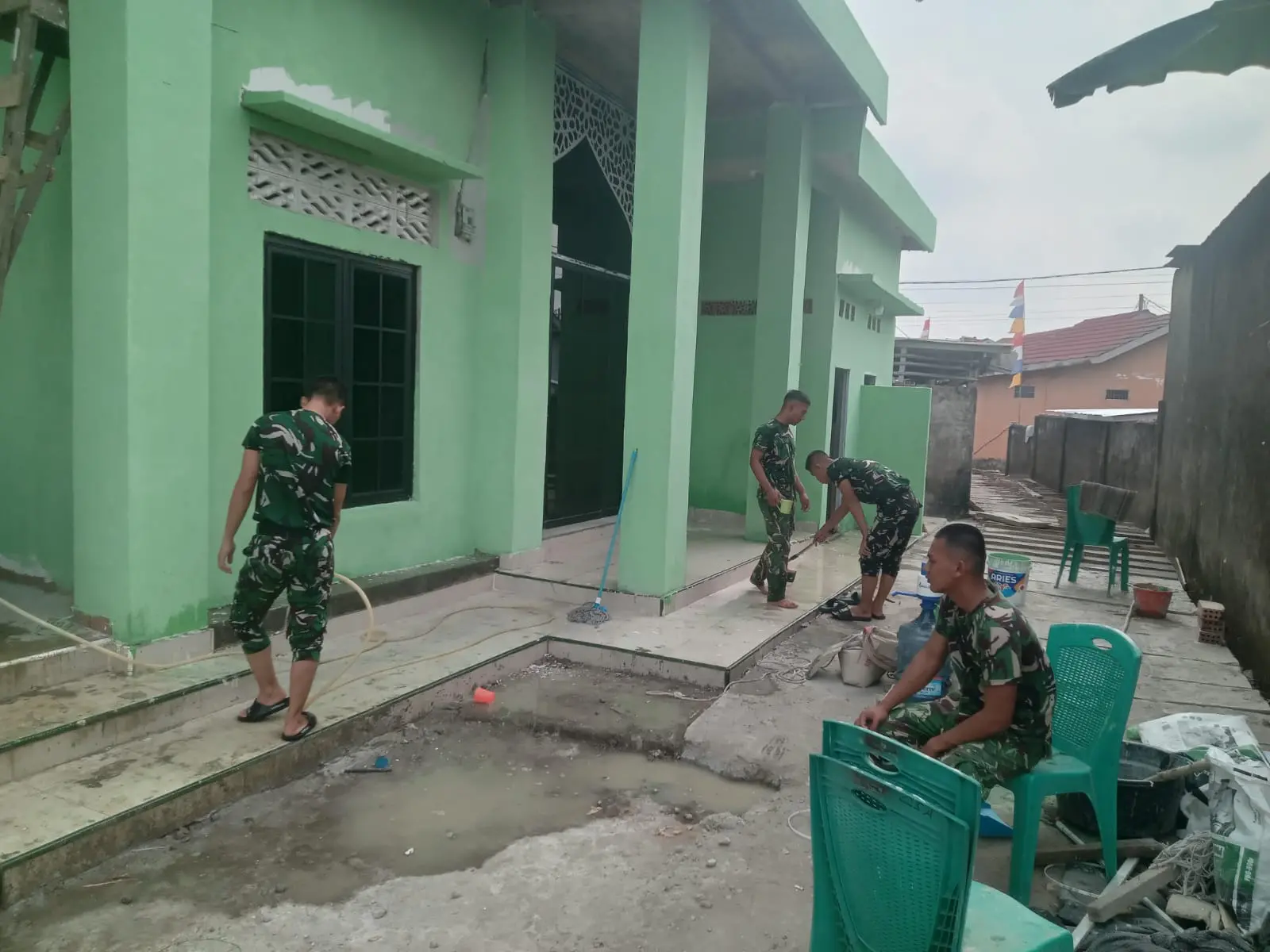 TMMD Ke-129 Kodim 0418/Palembang Rampungkan Mushola Baitul Maghfurin, Diharapkan Jadi Pusat Kegiatan Warga