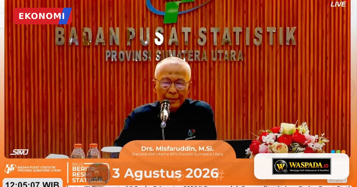 Inflasi Sumatera Utara Juli 2026 Capai 4,20 Persen, Harga Cabai dan Emas Perhiasan Jadi Pemicu Utama