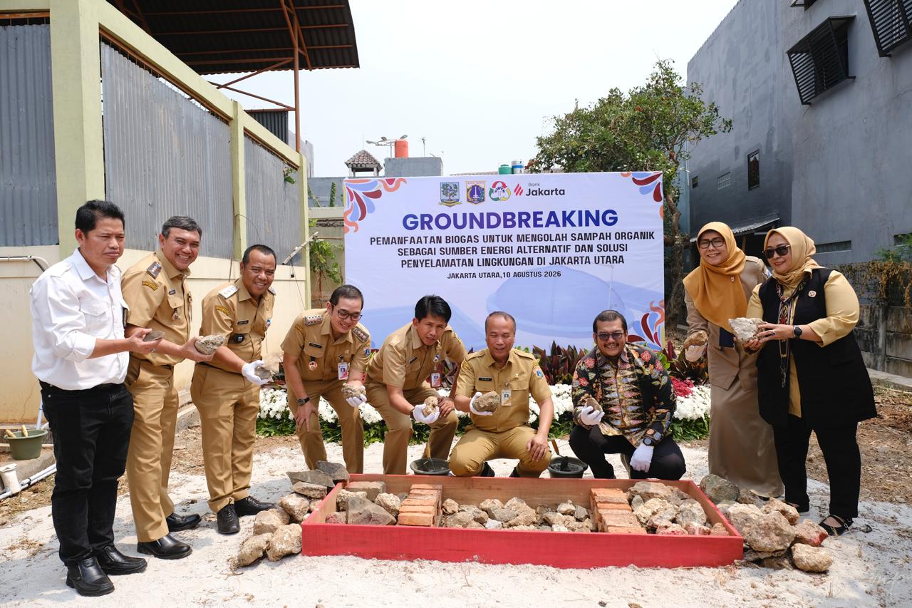 Bank Jakarta Groundbreaking Biodigester di Rusunawa Rorotan dan Rawa Badak, Olah 500 Kg Sampah Organik per Hari