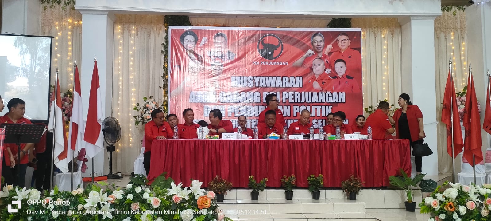 Olly Dondokambey Buka Musyawarah Anak Cabang PDIP Minsel, 17 Kecamatan Gelar Konsolidasi Serentak