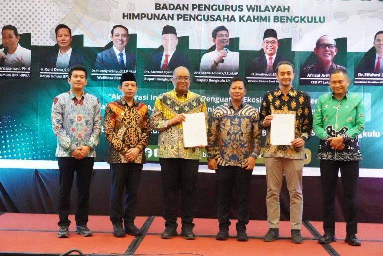 HIPKA Bengkulu Teken MoU dengan Bank Bengkulu, Wali Kota Ingatkan Tindak Lanjut Kerja Sama