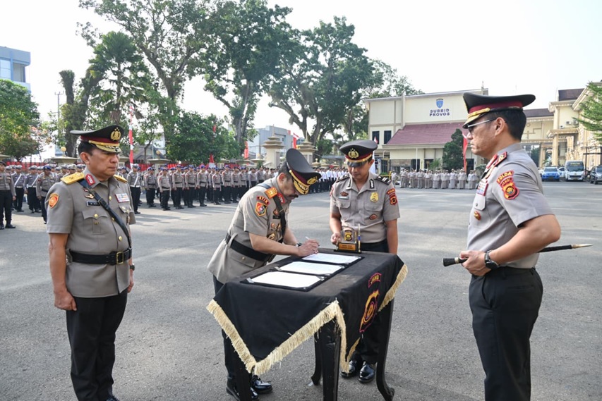 Brigjen K Yani Sudarto Resmi Gantikan Benny Ali sebagai Wakapolda Jambi, Ini Amanat Kapolda Krisno H Siregar