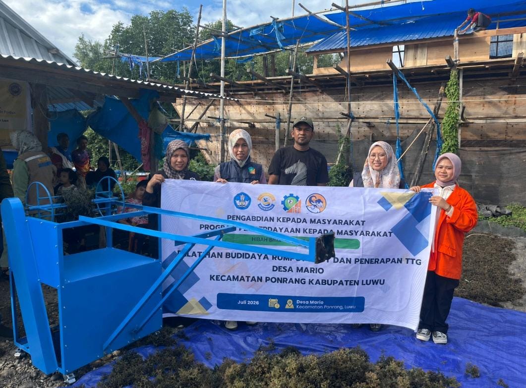 Tim PKM ITH Parepare Latih Petani Rumput Laut di Luwu Olah Hasil Panen Jadi Produk Bernilai Tambah