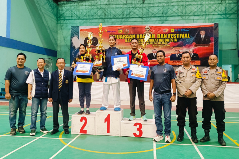 Dojo Porsiba Bukit Asam Juara Umum Kejurda Gojukai Sumsel 2026, 564 Karateka Bertanding di Tanjung Enim