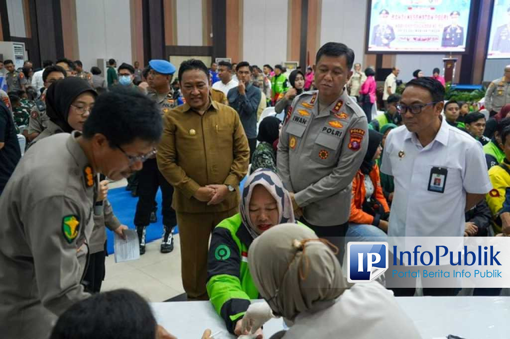 Wagub Kalteng Edy Pratowo Apresiasi Bakti Kesehatan Polda Kalteng di Hari Bhayangkara ke-80, 1.500 Warga Terlayani