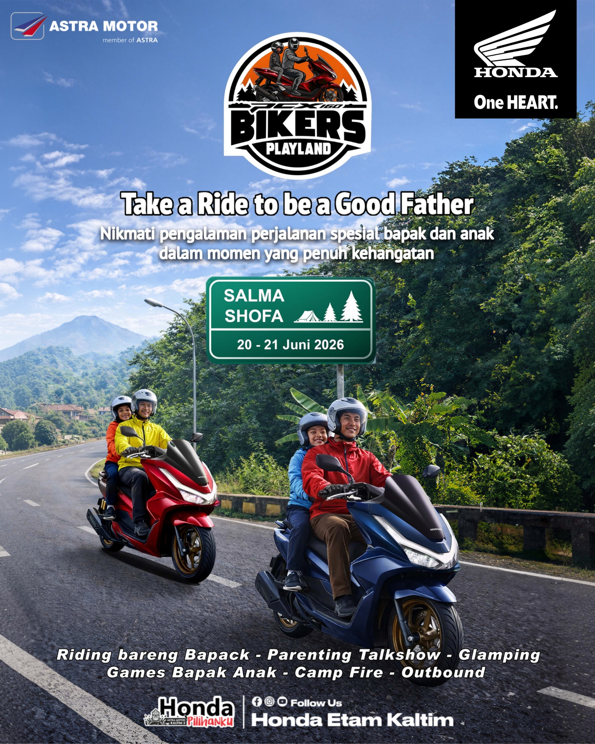 Astra Motor Kaltim dan IMHS Gelar PCX Bikers Playland di Samarinda, Sajikan Aktivitas Seru untuk Ayah dan Keluarga