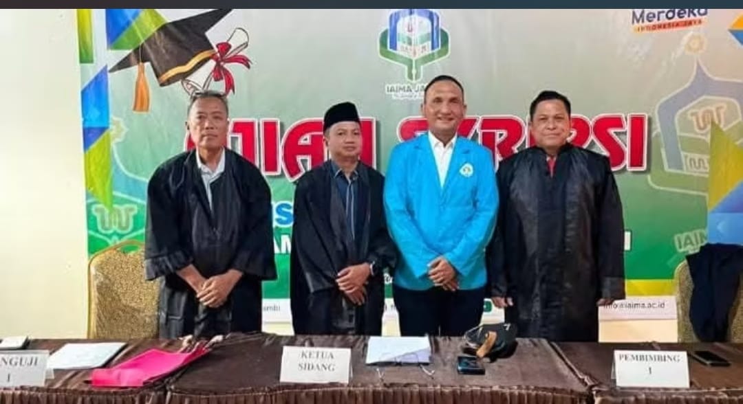 Bupati Sarolangun H. Hurmin Raih Gelar Sarjana Hukum di IAIMA Jambi, Ajak Warga Tak Berhenti Belajar
