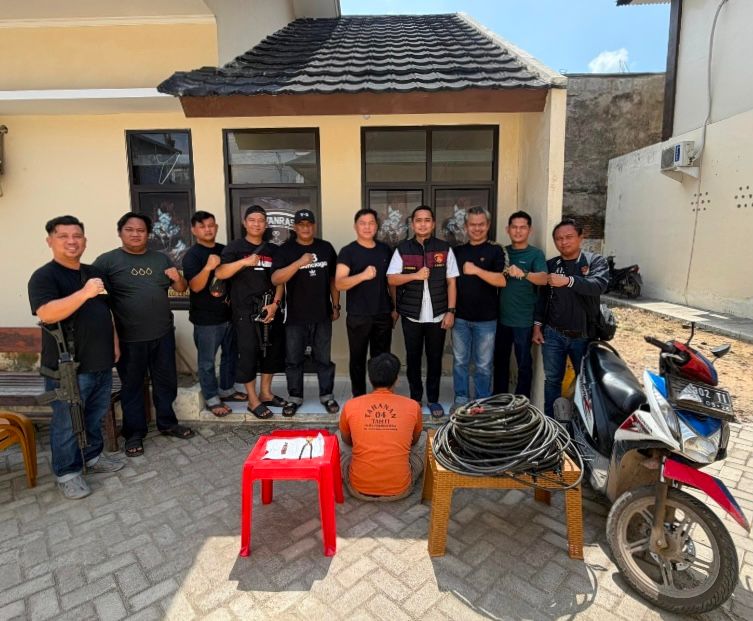 Kronologi Pencurian Kabel Tower Telekomunikasi di Lampung Tengah, Pelaku Diringkus Saat Masih di Atas Tower