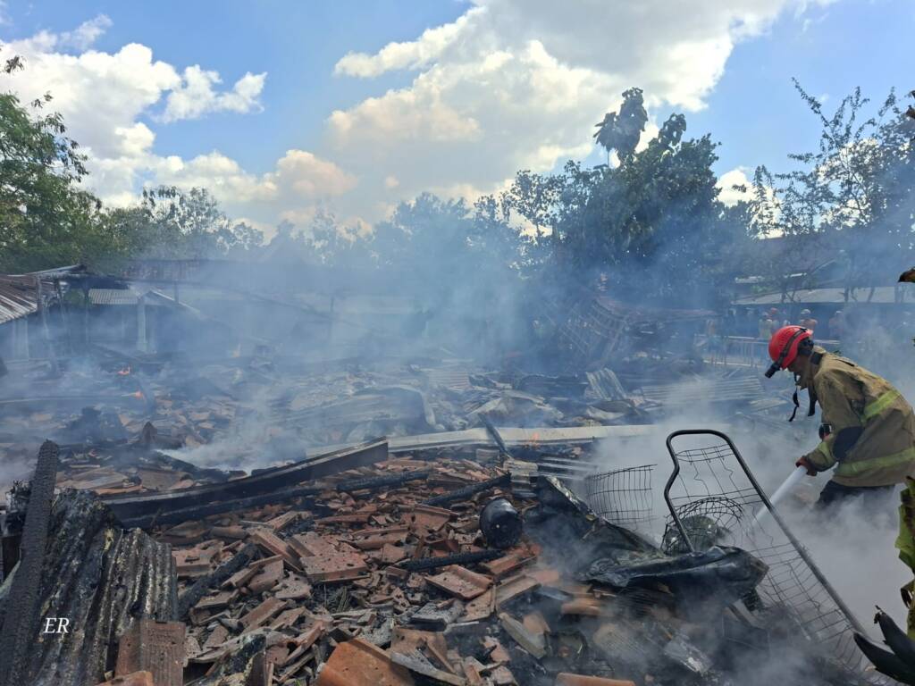 Rumah Warga Sampang Eromoko Wonogiri Ludes Terbakar Akibat Lupa Matikan Kompor, 6 Personel Damkar Dikerahkan