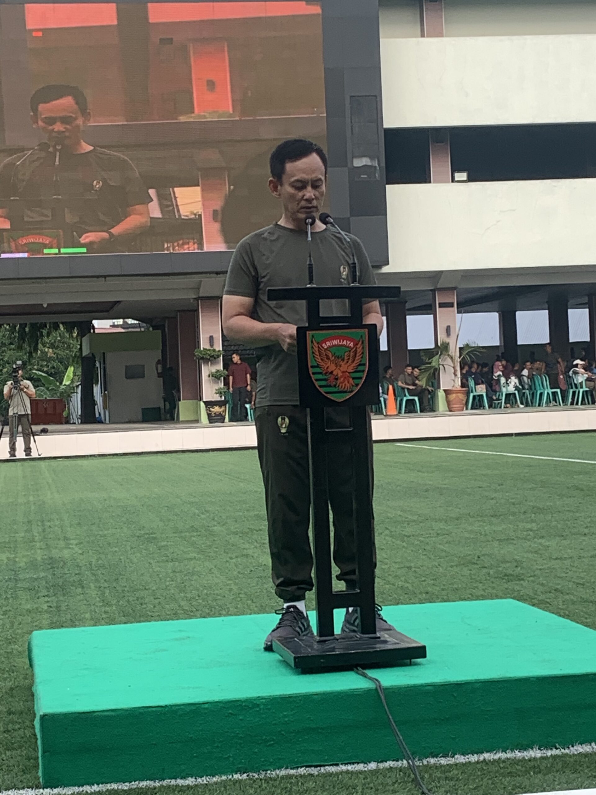Pangdam II/Sriwijaya Ajak Wartawan Olahraga Bareng dan Gelar Pengobatan Massal di Palembang