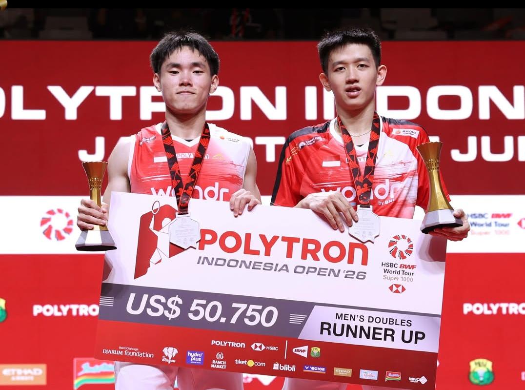 Indonesia Tanpa Gelar di Indonesia Open 2026, Jonatan Christie dan Raymond/Nikolaus Kalah di Final Istora