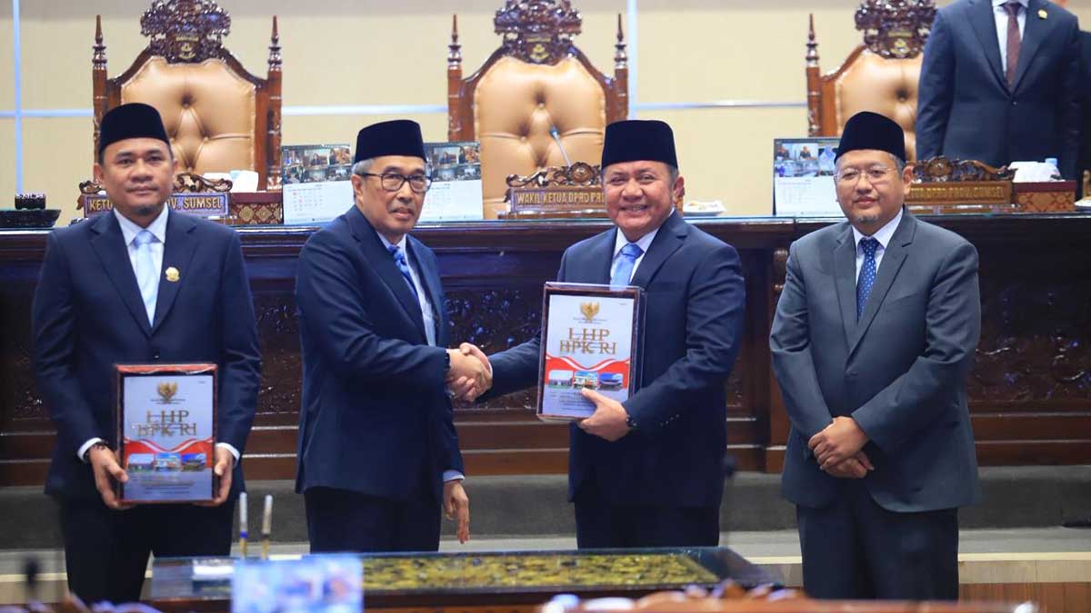 12 Kali Berturut-Turut! Pemprov Sumsel Kembali Raih Opini WTP dari BPK untuk Laporan Keuangan 2025