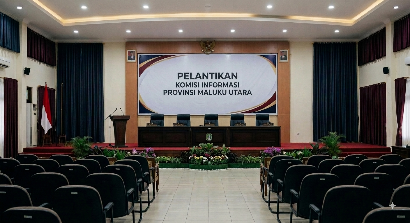 Pelantikan Anggota Komisi Informasi Provinsi Maluku Utara Masa Jabatan 2026-2030 Digelar Besok di Sofifi